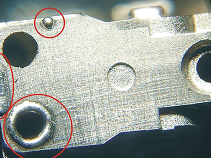 <a href='http://www.hztj120.com/product/3.htm' class='text_a'>模具激光焊機(jī)</a>修復(fù)模具效果